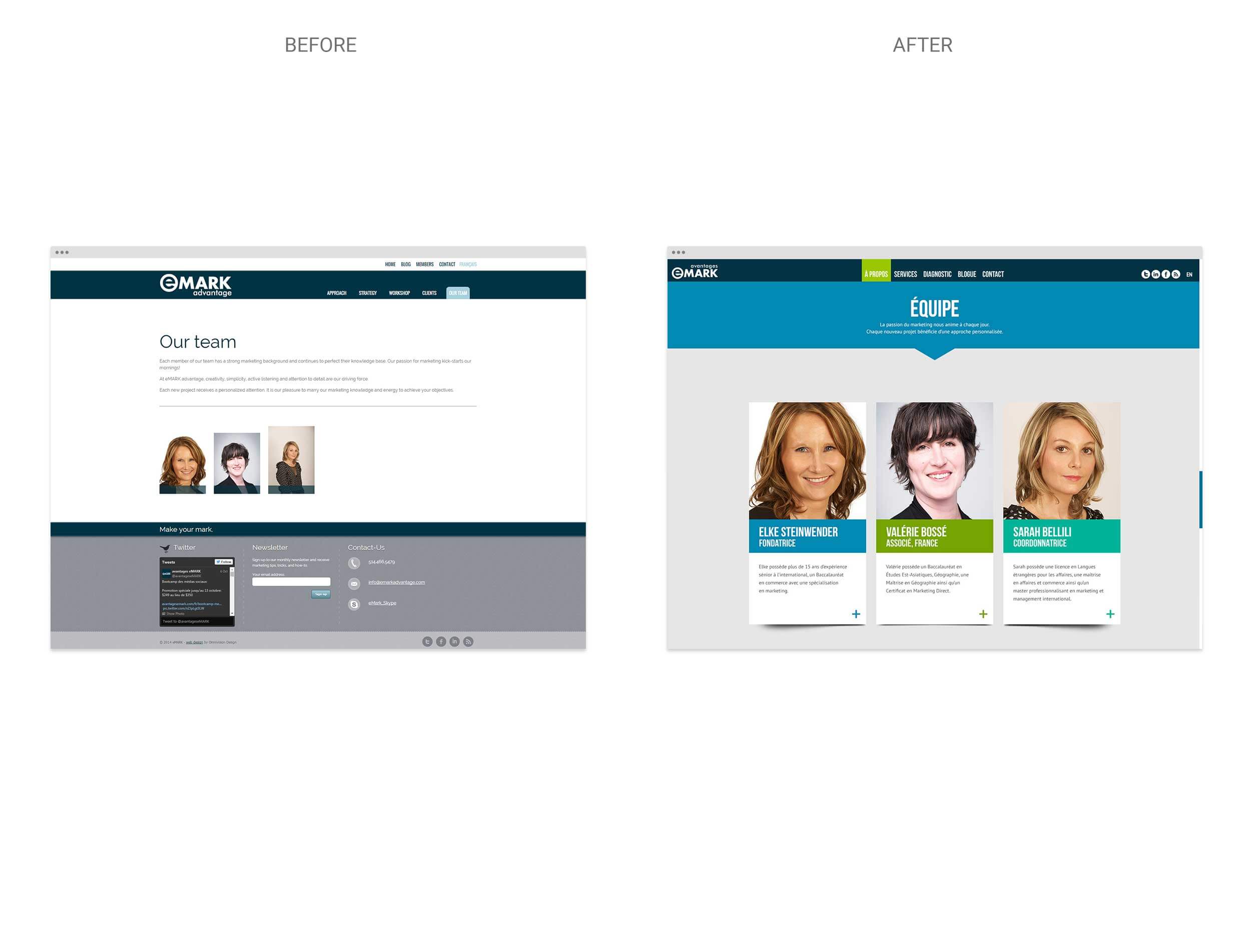 eMARK – Website 02 – Before & After