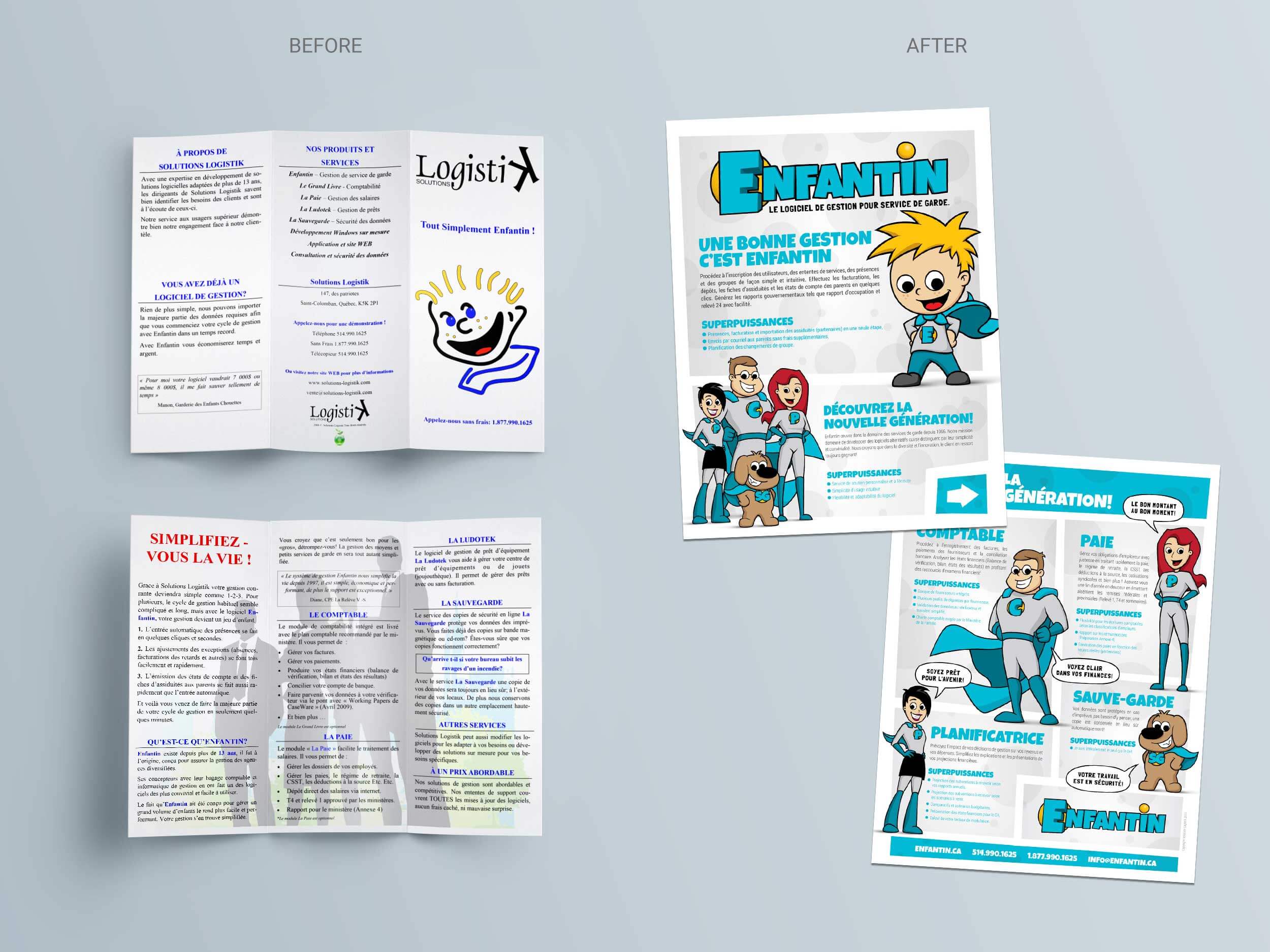 Enfantin – Flyer – Before & After