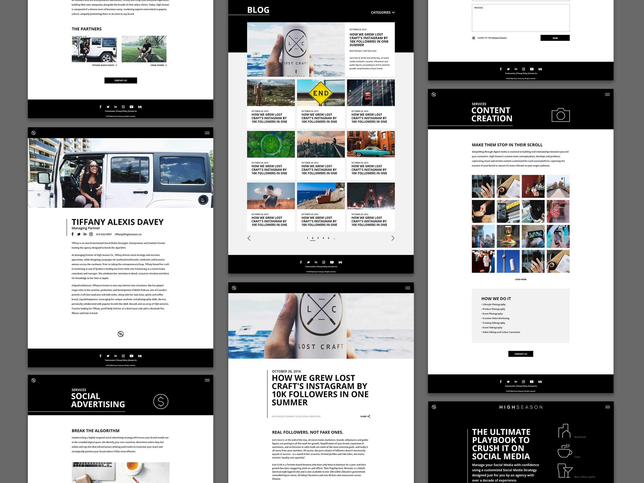 High Season – Website Montage