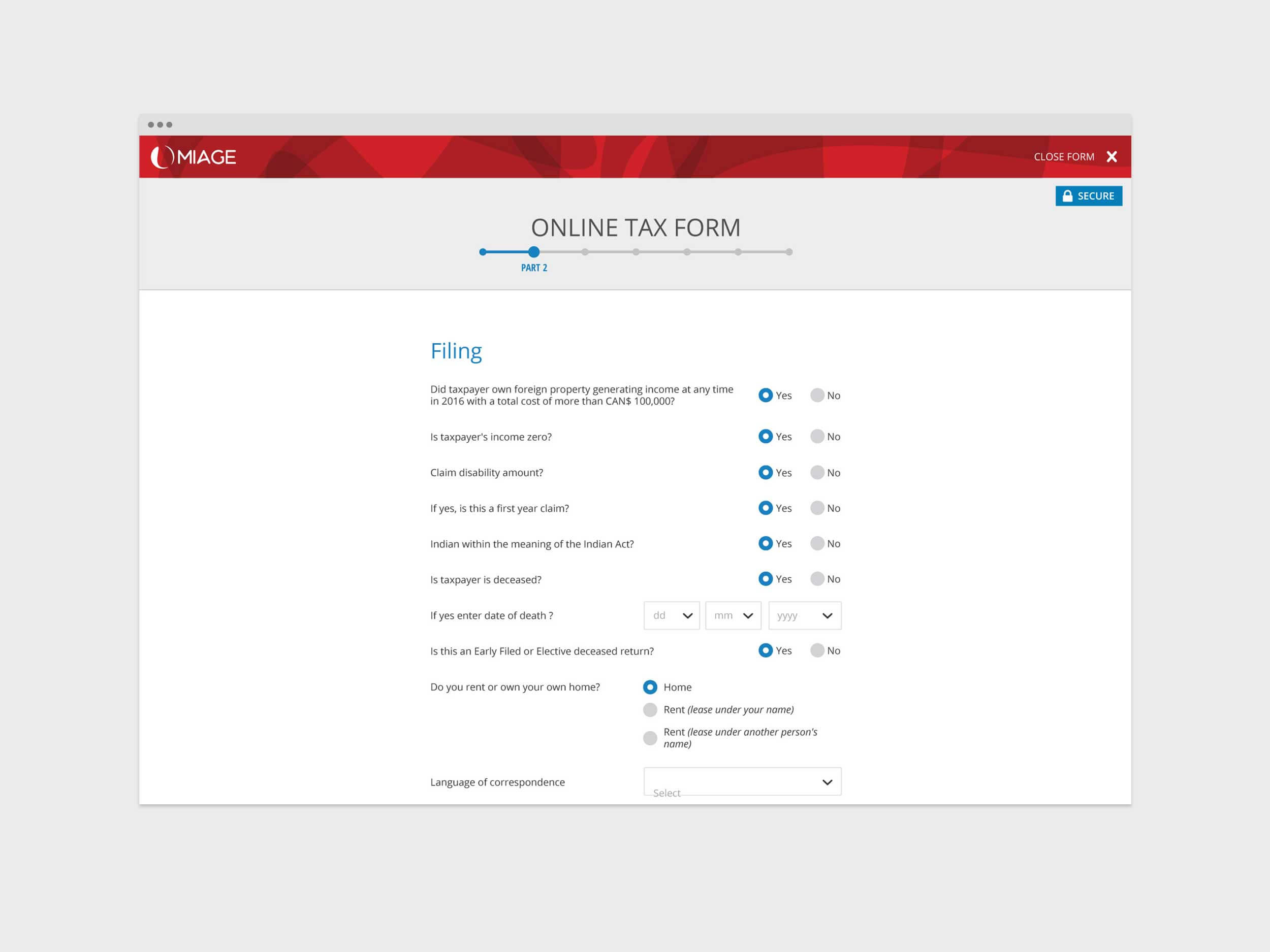 Miage – Tax Form 03