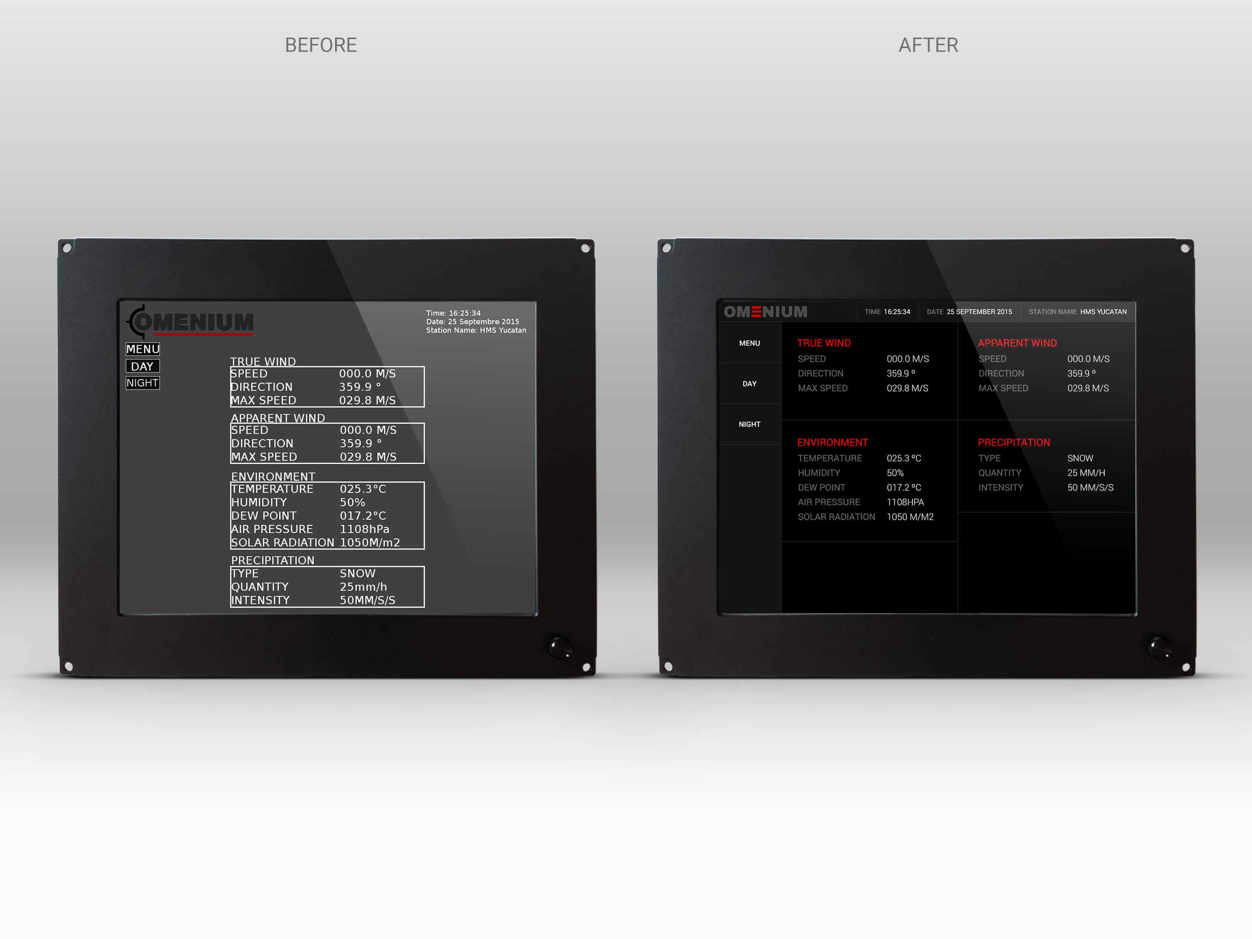 Omenium – UI – Before & After